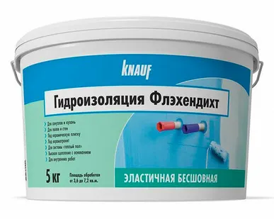 фото Гидроизоляция Флехендихт без битума, 5кг