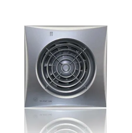 Фото №0 Осевой накладной вентилятор Silent 100 CRZ silver с таймером Soler&Palau