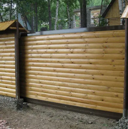 Фото №0 Забор из сайдинга "Под ключ"