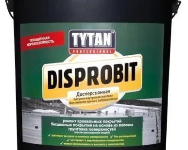 фото Disprobit битумно-каучуковая дисперсионная мастика для ремонта кровли