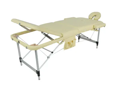 фото Стол массажный складной JFAL01A 3-х секционный, цвет бежевый MedMos
