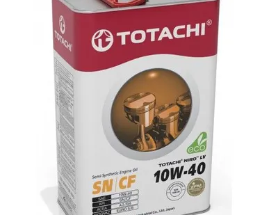 фото Полусинтетическое моторное масло TOTACHI NIRO LV SEMI-SYNTHETIC 10W-40 4л