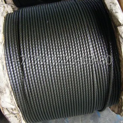 Фото №0 Канат стальной черный от 0,65 до 82 мм ГОСТ