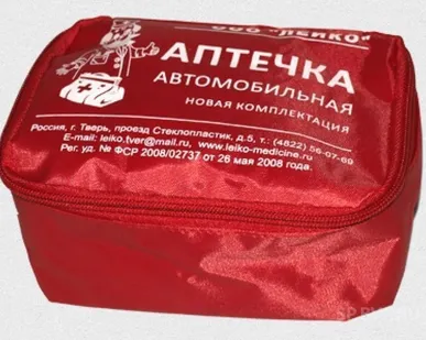 фото Аптечка ЛЕЙКО "Новый состав" в сумке