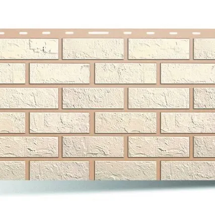 Фото №0 Фасадная панель Альта-Профиль Кирпич Кирпич белый