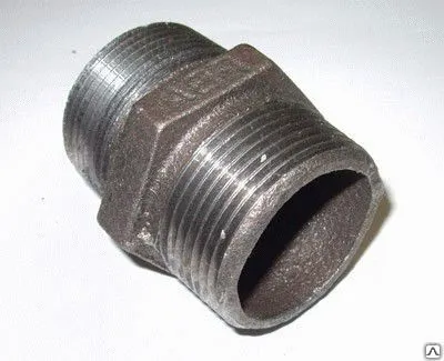 Фото №0 Ниппель латунный Ду 15 (1/2")