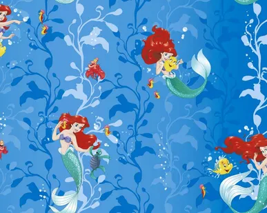 фото Обои виниловые на флизелиновой основе Disney The Little Mermaid 10*1,06м E-D-004 Erismann