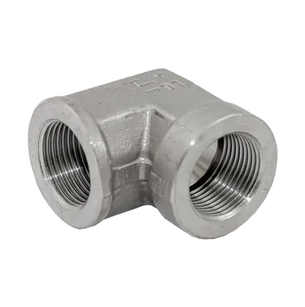 Фото №0 314206 - Уголок-соединитель с внутр. резьбой BSP, G1", 160 бар, нержавеющая сталь