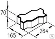фото Плитка тротуарная "Змейка" на поддоне 10м2