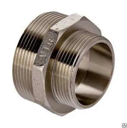 Фото №0 Ниппель прямой 15 - 500мм полиэтиленовый стальной чугунный пластик