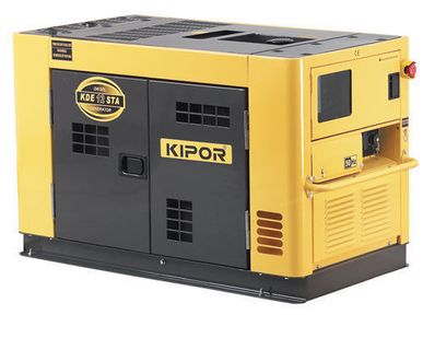 фото Дизельная электростанция в шумопоглащающем корпусе Kipor KDE12STA3