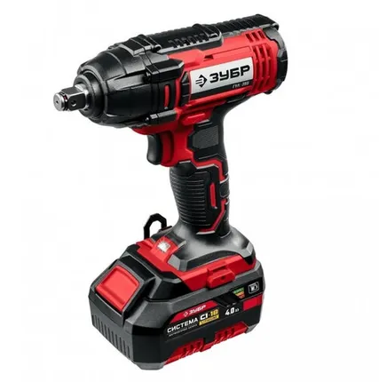 Фото №0 Гайковерт аккум. ЗУБР ГУЛ-255-41 18В Lion ударный