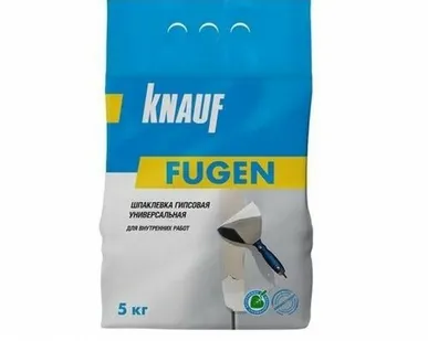 фото Шпатлевка гипсовая Кнауф Фуген серая 5 кг