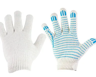 фото Перчатки х/б трикотажные с ПВХ 3-х нитка
