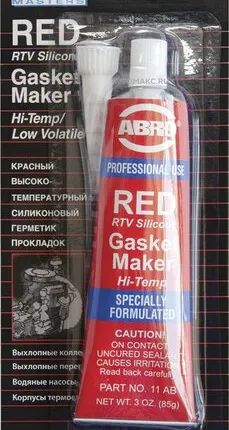 Фото №0 ABRO Герметик силиконовый красный 85гр.