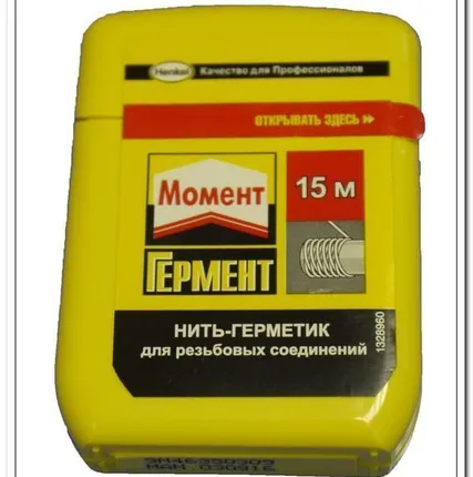 Фото №0 Нить-герметик Момент Гермент 15 в шоу-боксе