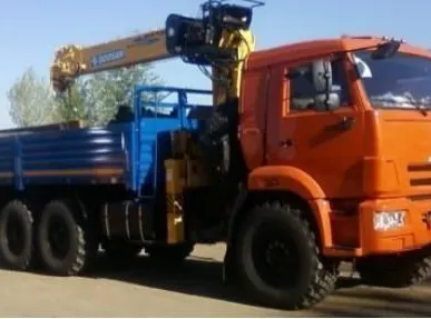 фото КМУ КАМАЗ 43118-3078-46+SOOSAN SCS736 верх. упр. + борт сталь 6,0м