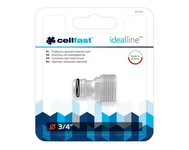 фото Быстросъёмный адаптер 3/4 " НР IDEAL LINE PLUS (ABS) Cellfast 50-670