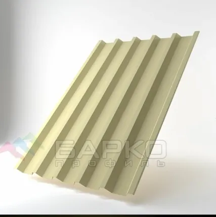 Фото №0 Профлист Н-44 - 1050 мм (1000 мм) RAL 1014 Полиэстер 0.65