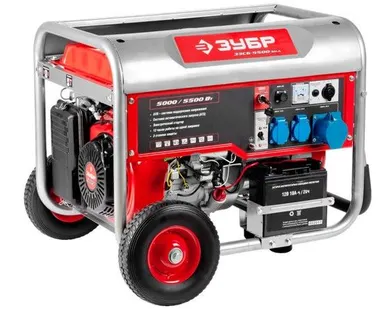 фото Электростанция бензиновая Зубр ЗЭСБ-5500-ЭНА