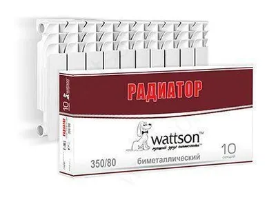 фото Биметаллический радиатор WATTSON BM 350 080