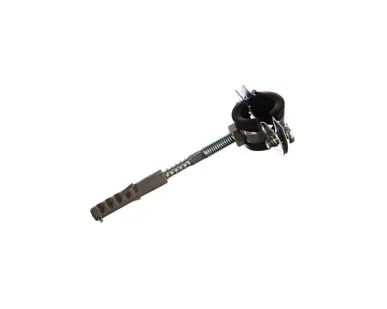 фото Хомут для труб 1/2" (20-24 мм) STOUT (комплект: хомут, шпилька шуруп, дюбель пластиковый)