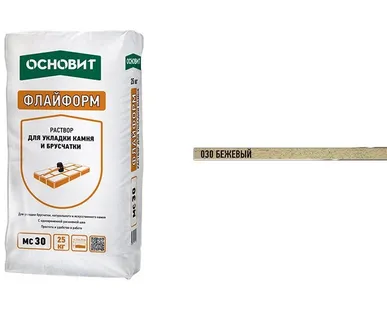 фото Раствор Основит Флайформ MC30 030 бежевый 25 кг
