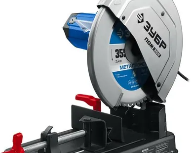 фото ЗУБР Профессионал Отрезная пила (монтажная), без диска, ПОМ-355, 2000 Вт, 355 мм