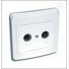 фото Розетка телевизионная TV-FM 2дБ белый Этюд
