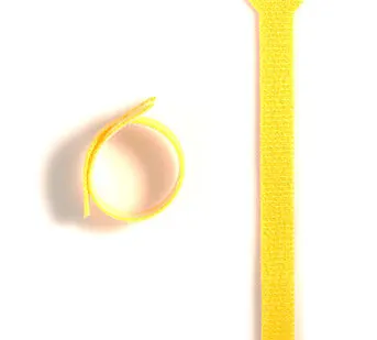 фото Хомуты-липучки 230x13мм (упак: 10 шт / 1 цвет / желтый)