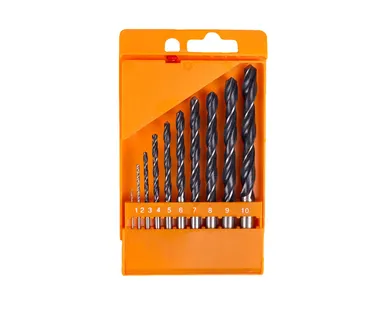 фото Набор сверл по металлу из 10 шт. 1-10мм Р6М5 HOR