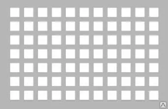 Фото №0 Лист с квадратными отверстиями 1мм ТУ 1812-001-50336739-2008