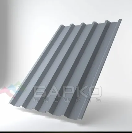 Фото №0 Профлист Н-44 - 1050 мм (1000 мм) RAL 7004 Полиэстер 0.5