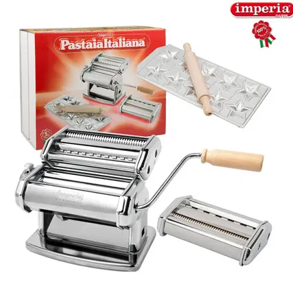 Фото №0 Набор для пасты Imperia la Monferrina Classic 508 Pastaia Italiana IPASTA, ручная лапшерезка - тестораскатка, пельменница в Москве