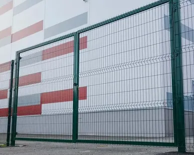 фото Ворота распашные для 3д забора 3000х2000 мм