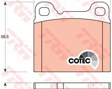 фото Комплект тормозных колодок, дисковый тормоз TRW GDB1160 Колодки тормозные