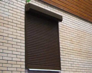 фото Рольставни алюминиевые "ALUTECH" коричневые