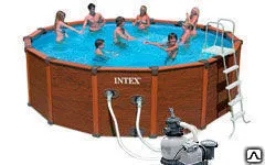 Фото №0 Бассейн Intex Sequoia Spirit Wood-Grain Pool