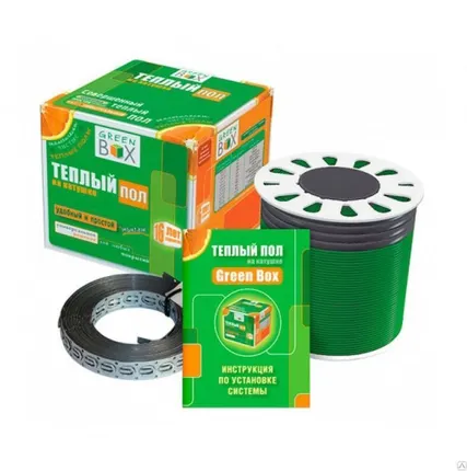 Фото №0 Нагревательный кабель Green Box на стяжку теплого пола