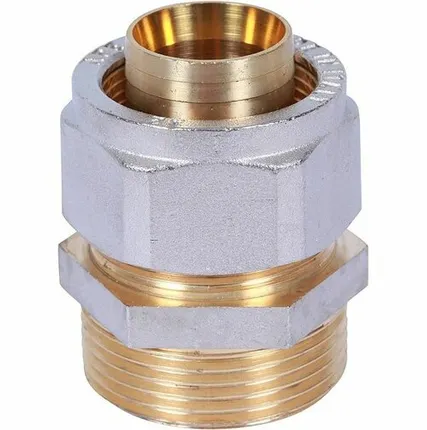 Фото №0 Переходник STOUT с наружной резьбой 1 1/4 х32 для металлопластиковых труб винтовой