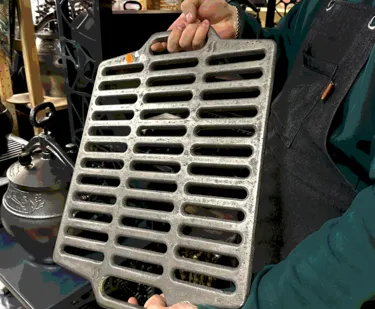 фото Чугунная решетка гриль 500/365/12 мм Россия