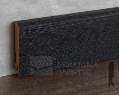 фото Лука Плинтус МДФ Лука Пл 80МДФ.2400.Point line 24033 Черное дерево