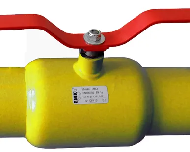 фото ШАРОВЫЕ КРАНЫ ЕМКА 11с69п ГАЗ Ду100/80 Ру25