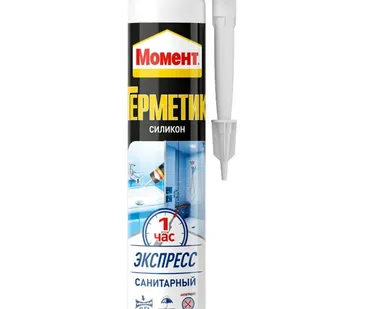 фото Герметик силикон.санитар. "Экспресс" Момент, прозрачный, 280мл