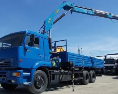 фото Аренда крана-манипулятора КАМАЗ 65117 с КМУ