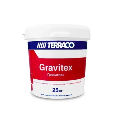 Фото №0 Структурная краска на акрил основе готовая Террако Gravitex Roller Шагрень