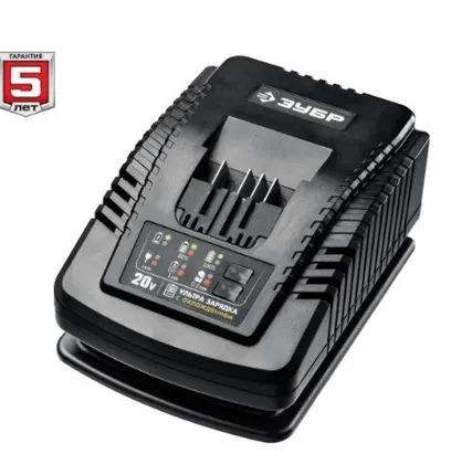 Фото №0 Зарядное устройство для Li-Ion АКБ 20 В тип Т7 Зубр RT7-20-6, сила тока до 6 А