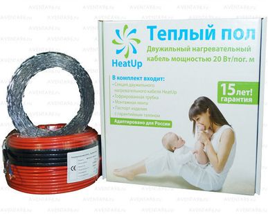 фото Нагревательный кабель HeatUp 300 Вт ( 15 м.п.)