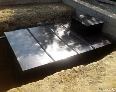 фото Кессон для металлического погреба