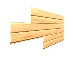 Фото №0 Сайдинг металлический L-брус 4х0,264м 0,5мм Ecosteel, сосна